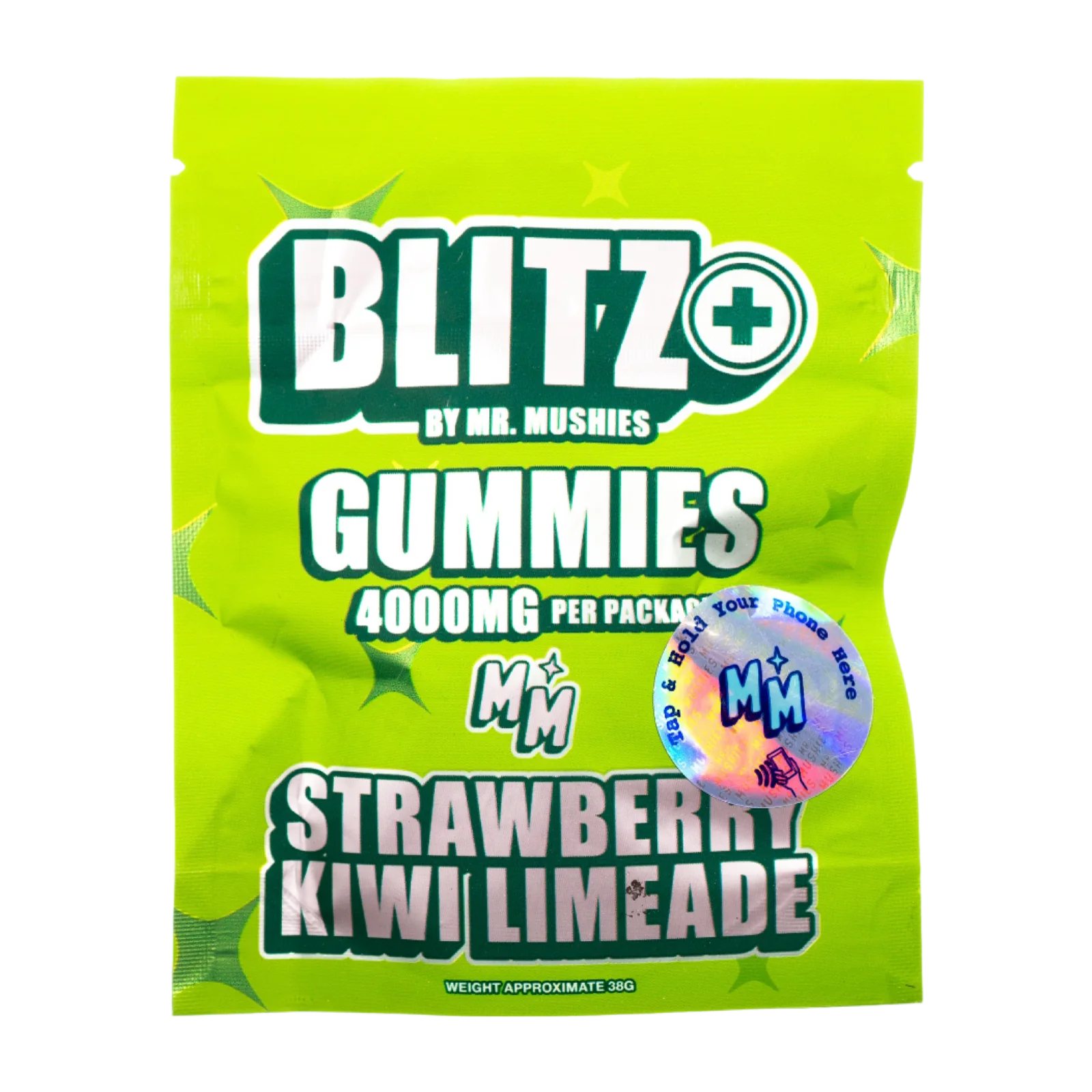 Strawberry Kiwi Limeade psilocybin drink mix sachet by Mr. Mushies