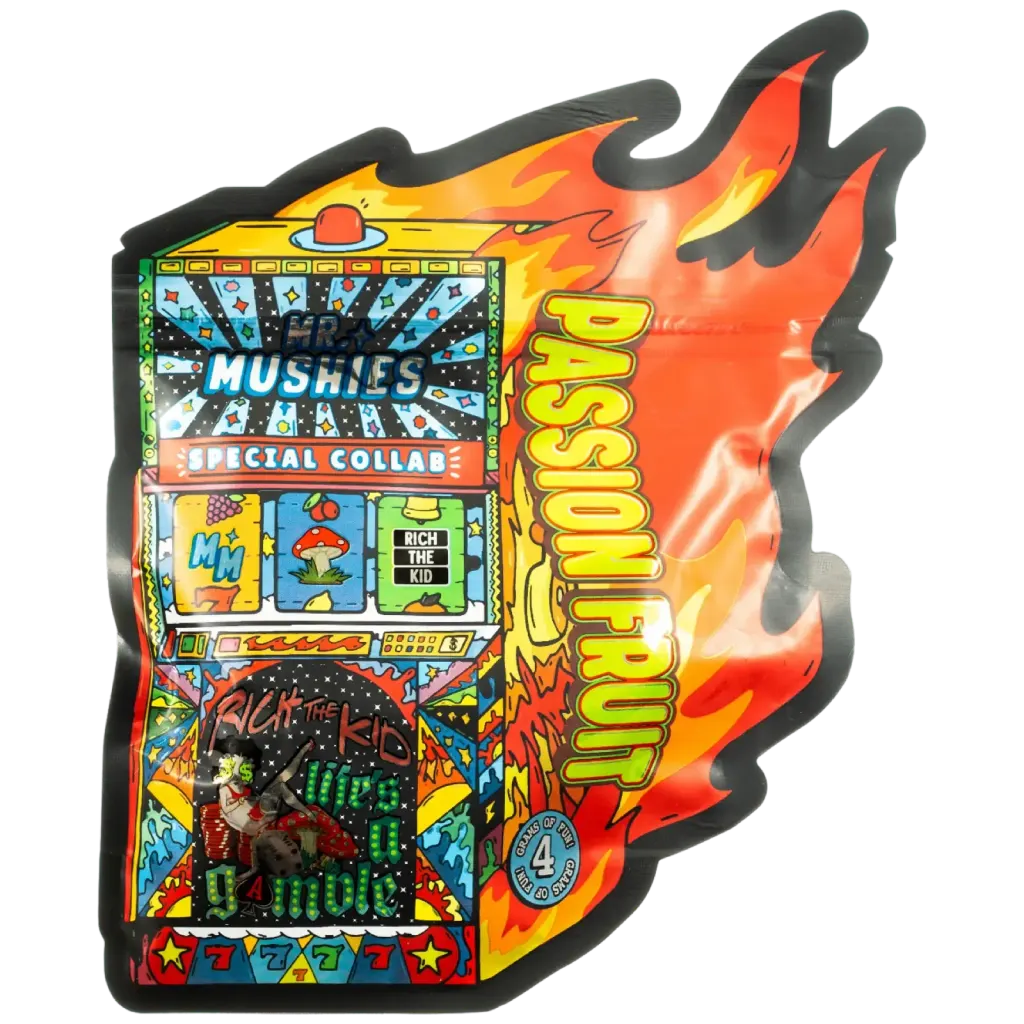Passion Fruit magic mushroom gummies by Mr. Mushies